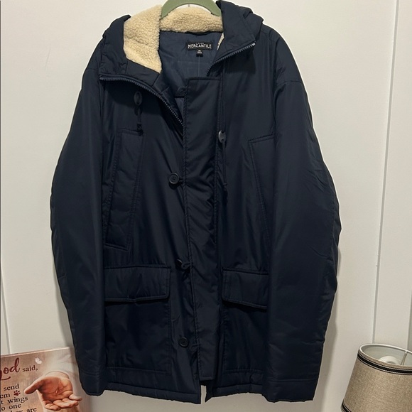 NWT J. Crew Men's XL Navy Blue Puffer Jacket